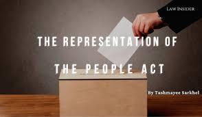 REPRESENTATION OF PEOPLES ACT 1951